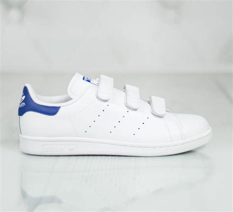 stan smith adidas velcro blue